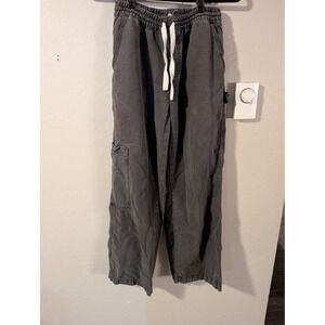 Aerie Low and Slouchy Trouser womens sz XS Black / Grey